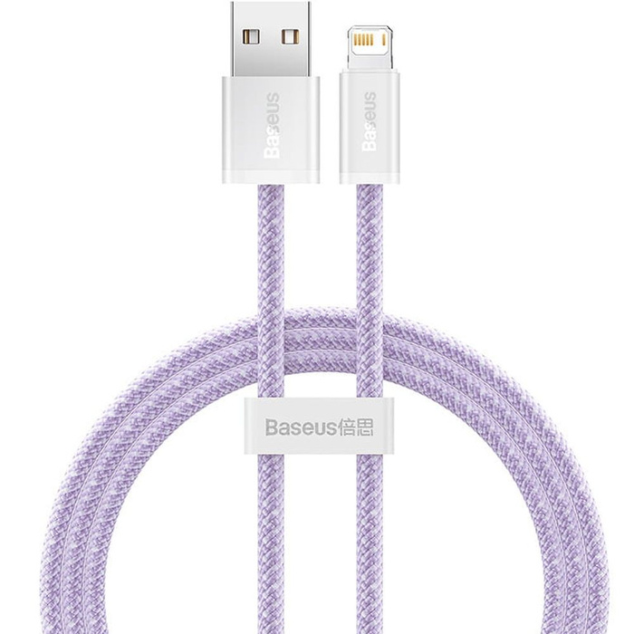 BASEUS kabel USB do Apple Lightning 8-pin 2,4A Dynamic Series CALD000405 1m fiolet