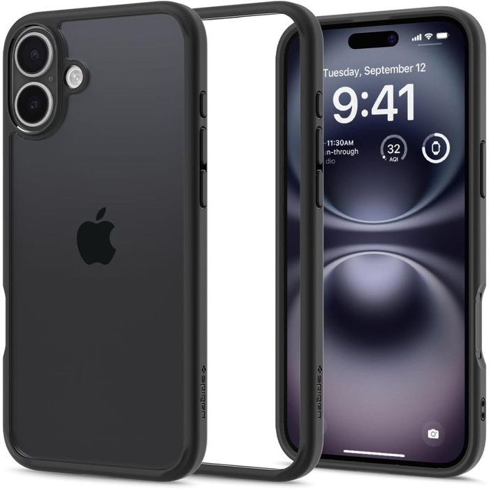 Etui SPIGEN ULTRA HYBRID IPHONE 16 PLUS MATTE BLACK