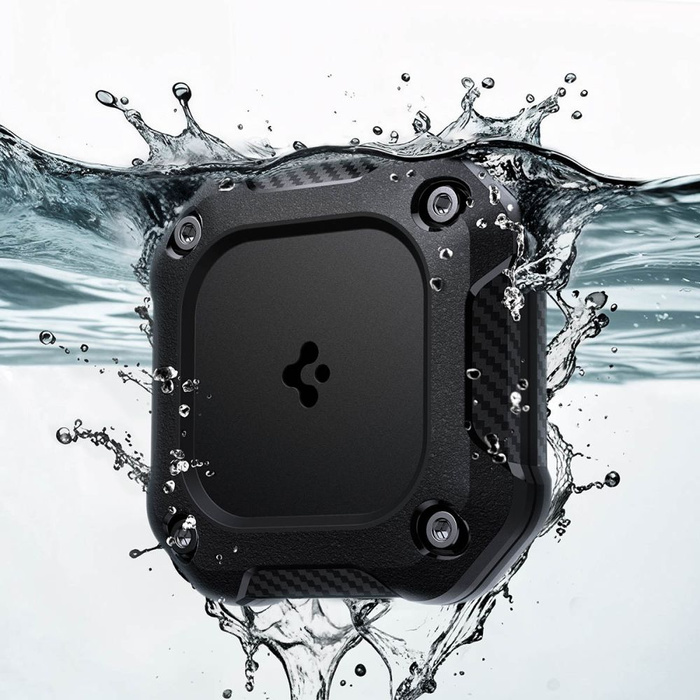 ETUI SPIGEN APPLE AIRTAG 1 / 2 TOUGH ARMOR BLACK