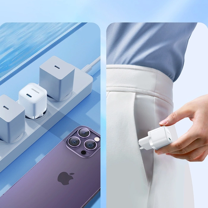 Mini ładowarka USB C 20W PD Joyroom JR-TCF02 | biała