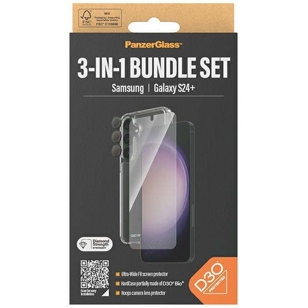 PanzerGlass Bundle 3in1 Samsung S24+ S926 Hardcase + Screen Protector + Camera Lens B1211+7351