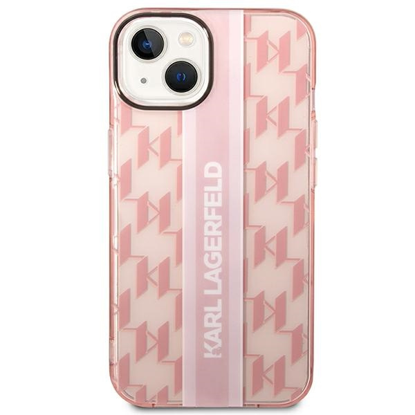 Etui KARL LAGERFELD Apple iPhone 14 Plus Mono Vertical Stripe Różowy Hardcase