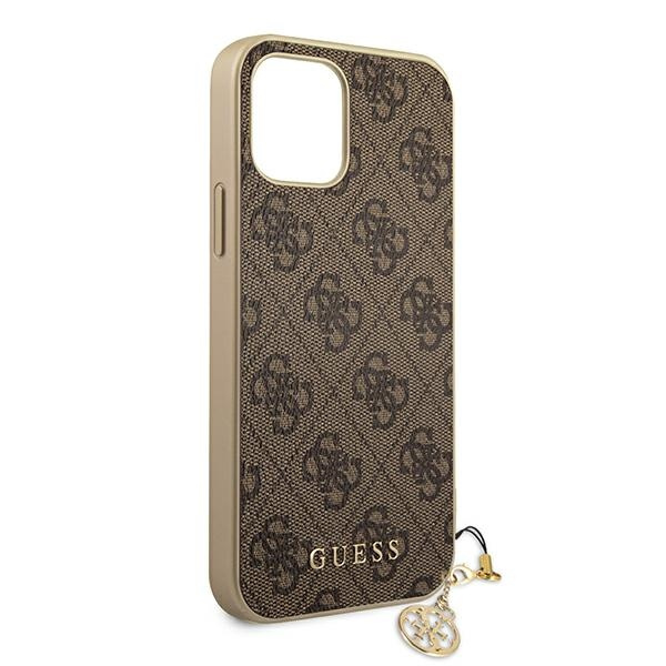 Etui GUESS Apple iPhone 12 Pro Max 4G Charms Collection Brązowy Hardcase 