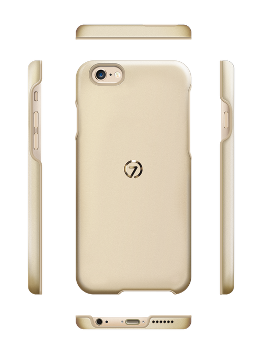Etui iPhone 6 6S SEVENMILLI Real Metal ALU Gold