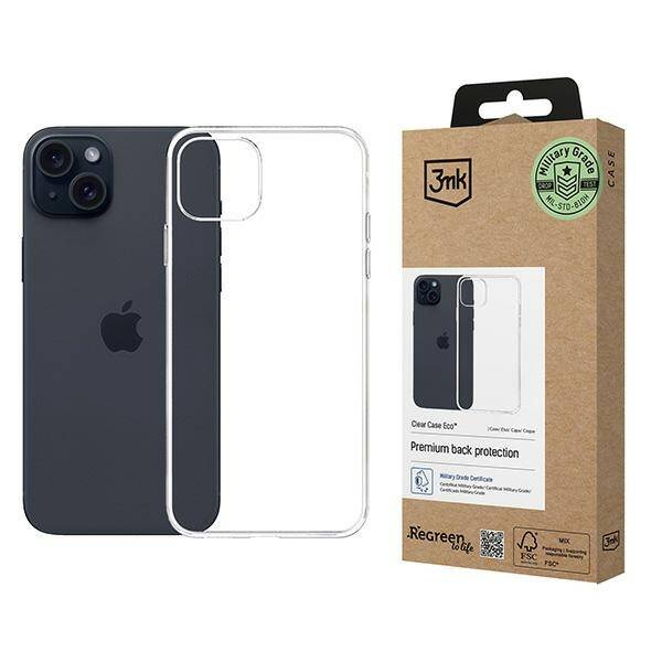 3MK ClearCase Eco iPhone 15 Plus GRS CU 1304127