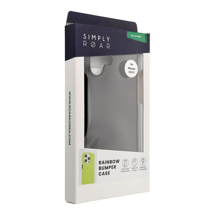 ROAR futerał RAINBOW BUMPER kompatybilny z MagSafe do IPHONE 16 czarny