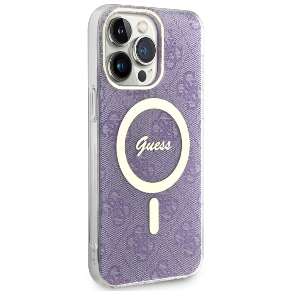 Etui Guess GUHMP14XH4STU iPhone 14 Pro Max 6.7" purpurowy/purple hardcase 4G MagSafe Case