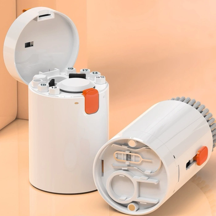 Wielofunkcyjny zestaw czyszczący 20w1 do słuchawek, klawiatury i wyświetlaczy - biały