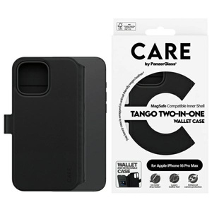 Etui CARE by PanzerGlass Feature Tango   2in1 Wallet iPhone 16 Pro Max 6.9" MagSafe czarny/black 1332