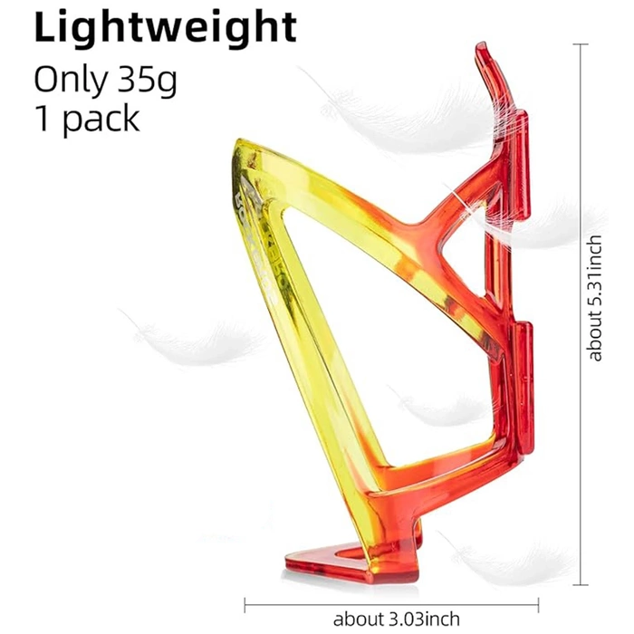 Uchwyt rowerowy Rockbros FK338 na bidon - czerwono-żółty