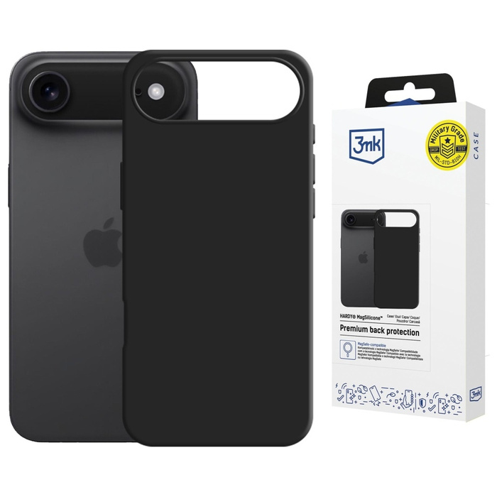 Etui 3MK iPhone 17 Air Hardy MagSilicone grafitowy