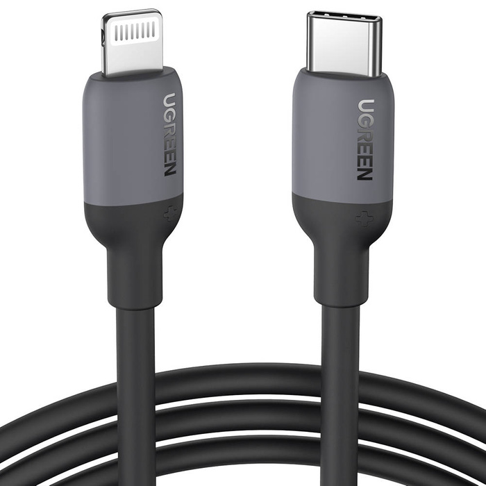 Ugreen kabel do szybkiego ładowania USB Typ C - Lightning (certyfikat MFI) chip C94 Power Delivery 1m czarny (US387 20304) 