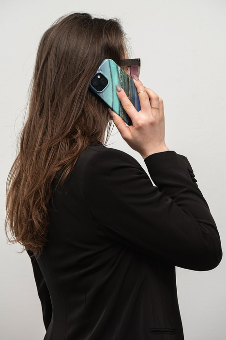 FORCELL F-PROTECT Mirage futerał kompatybilny z MagSafe do IPHONE 15 Pro Max jade marble