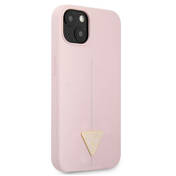 Etui GUESS Apple iPhone 13 Mini Silicone Triangle Fioletowy Hardcase