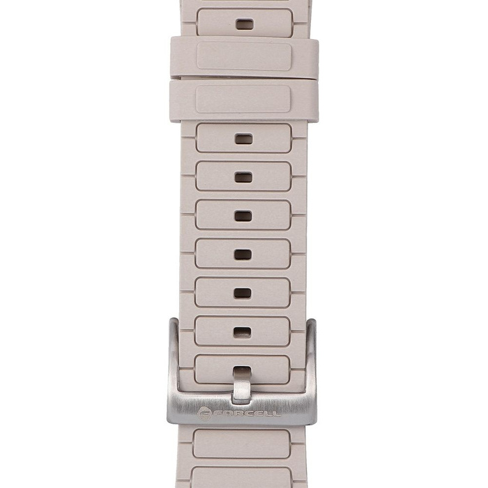 Pasek do Apple Watch Forcell F-Design FA06 dziurki silikon 42 / 44 / 45 / 49 mm biały
