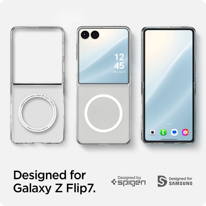 ETUI SPIGEN SAMSUNG GALAXY Z FLIP 7 AIRSKIN MAG MAGSAFE CRYSTAL PRZEZROCZYSTE BIAŁE
