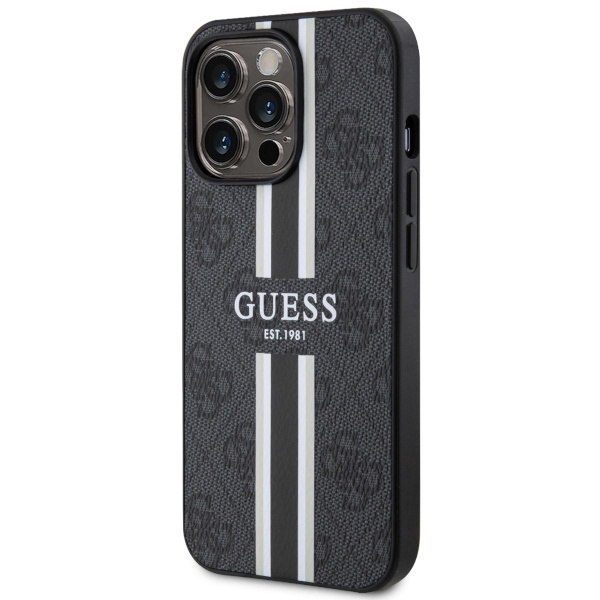 Etui Guess GUHMP13XP4RPSK iPhone 13 Pro Max 6,7" czarny/black hardcase 4G Printed Stripes MagSafe Case
