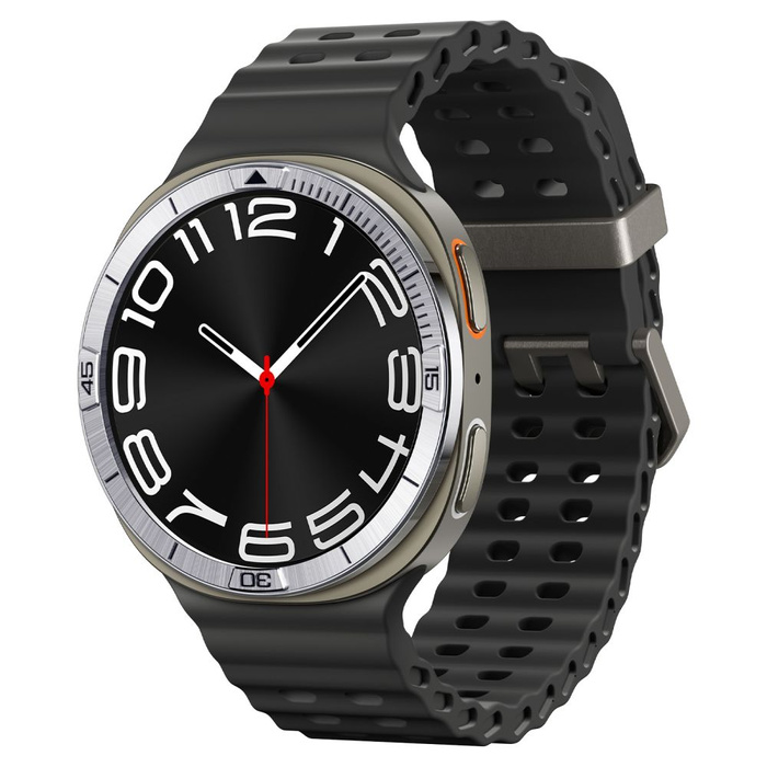 PIERŚCIEŃ ETUI SAMSUNG GALAXY WATCH 8 44 MM SPIGEN BEZEL TUNE PILOT SREBRNY