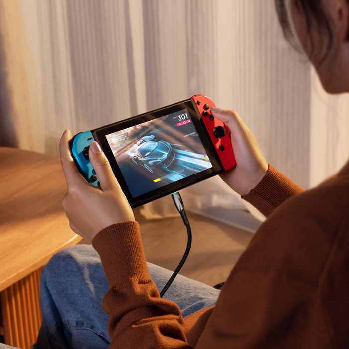 Baseus Glimmer Series kabel z szybkim ładowaniem USB-C 480Mb/s PD 100W 2m czarny