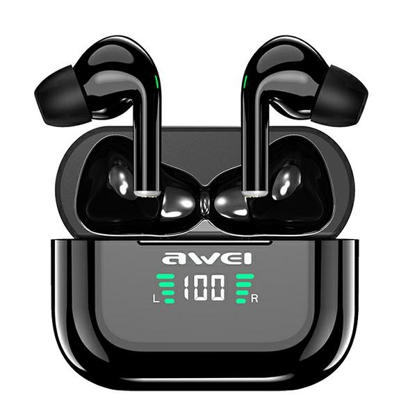 AWEI słuchawki Bluetooth 5.1 T29P TWS + stacja dokująca czarny/black