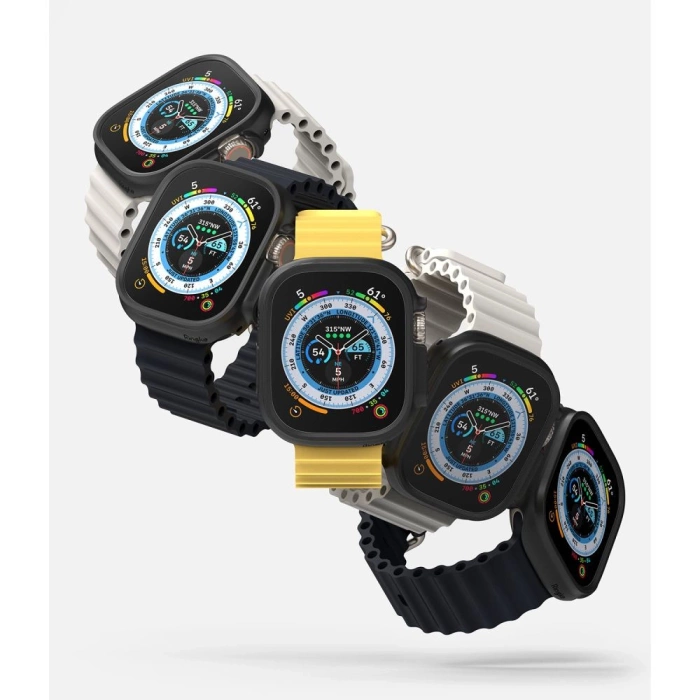 Etui Ringke Slim 2-pack Apple Watch Ultra (49 Mm) Clear & Matte Black Case