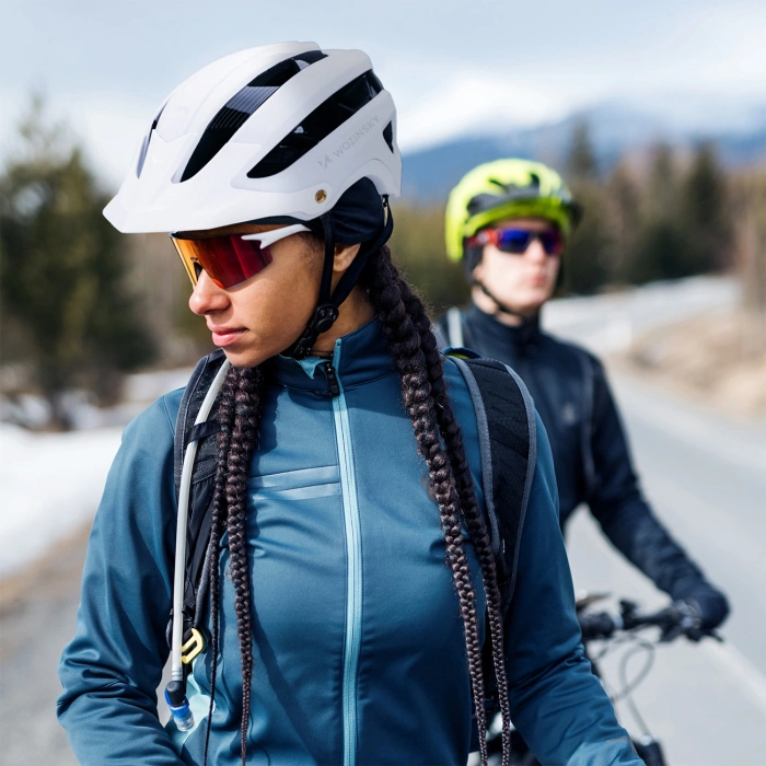 Kask rowerowy MTB Wozinsky  lekki L - czarno-biały