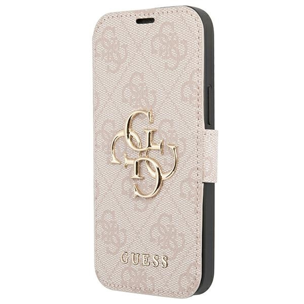 Etui GUESS Apple iPhone 13 Pro Max Book 4G Big Metal Logo Różowy Case
