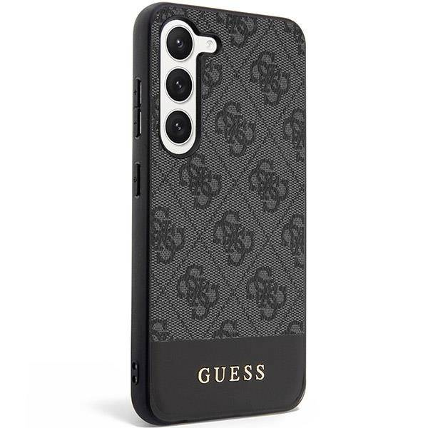 Etui Guess GUHCS23MG4GLGR S23 Plus S916 czarny/black hardcase 4G Stripe Collection