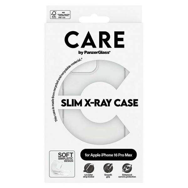 Etui CARE by PanzerGlass X-Ray Soft Basic Case iPhone 16 Pro Max 6.9" przezroczysty/transparent 1444