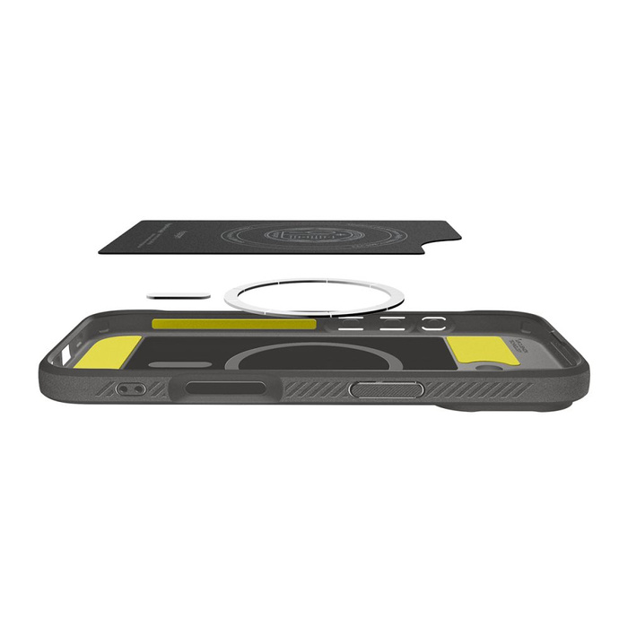 ETUI SPIGEN IPHONE 17 RUGGED ARMOR MAG MAGSAFE GREY