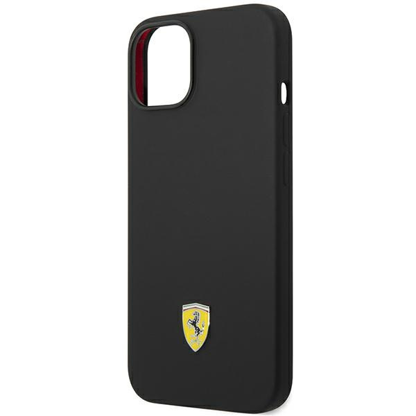 Etui Ferrari FEHCP14MSIBBK iPhone 14 Plus 6,7" czarny/black hardcase Silicone Metal Logo