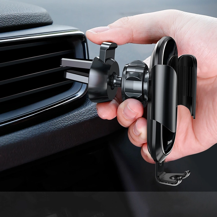Uchwyt Baseus Future Gravity Car Mount SUYL-WL01 grawitacyjny na telefon 4-6" na kratkę nawiewu - czarny