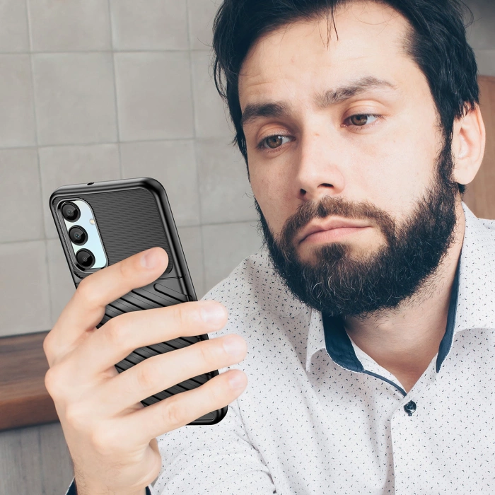 Thunder Case etui do Samsung Galaxy A16 / A16 5G silikonowy pancerny pokrowiec - czarne