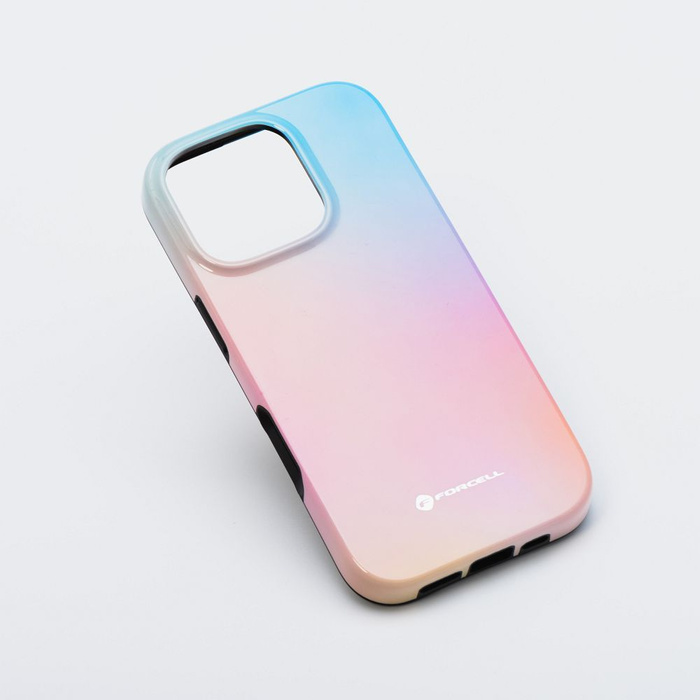 Etui na iPhone 16 Forcell F-Protect Mirage zgodny z MagSafe Military Drop-Test pinky blue