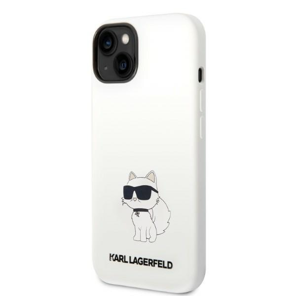 Etui Karl Lagerfeld Klhmp14msnchbch Iphone 14 Plus 6,7" Hardcase Biały/white Silicone Choupette Magsafe Case
