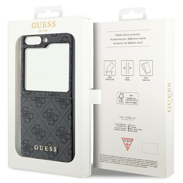 Etui Guess GUHCZF5GF4GGR F731 Galaxy Z Flip 5 szary/grey hardcase 4G Charms Collection Case