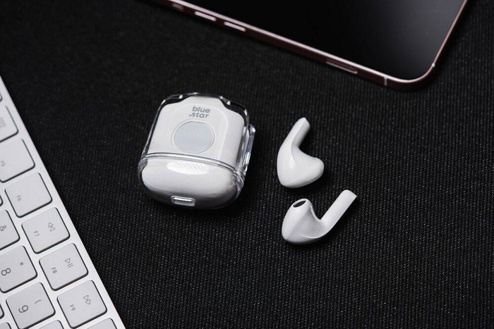 Słuchawki bezprzewodowe douszne Blue Star Transparency Fi22 TWS białe 