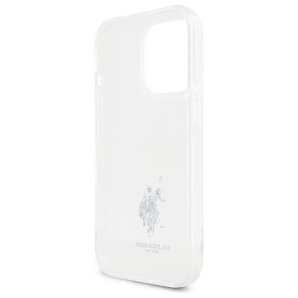 US Polo USHCP15XUSMT iPhone 15 Pro Max    6.7" przezroczysty/transparent IML Printed Double Horse Logo