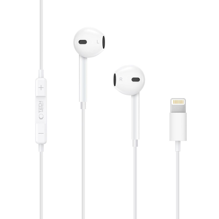 TECH-PROTECT ULTRABOOST LIGHTNING EARPHONE CORE WHITE