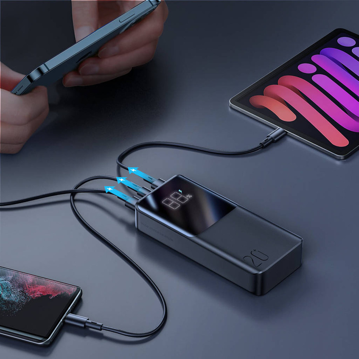 Joyroom power bank 22.5W 20000mAh PD QC3.0 AFC czarny (JR-QP192)