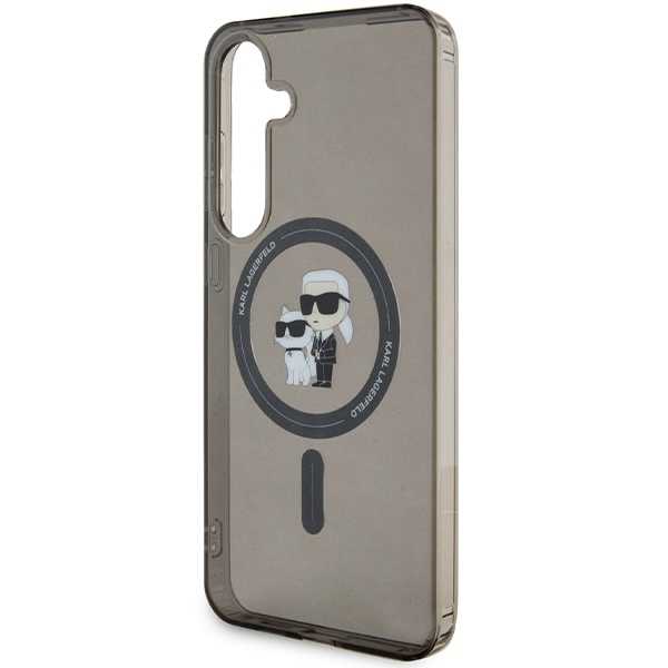 Etui Karl Lagerfeld KLHMS24MHGKCNOK S24+ S926 czarny/black hardcase IML Karl&Choupette Glitter MagSafe Case