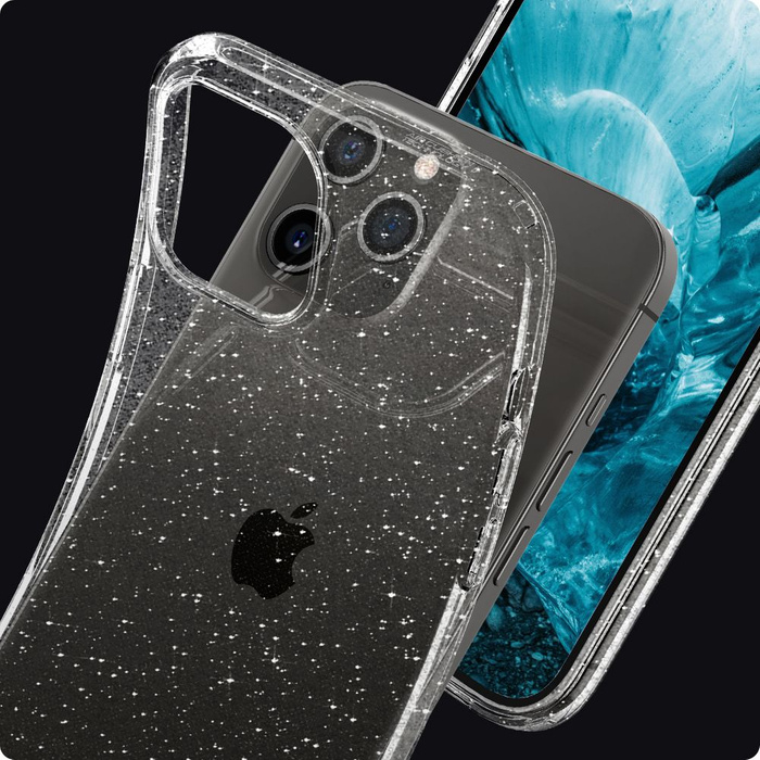 Etui SPIGEN iPhone 12 / 12 Pro Liquid Crystal Glitter Crystal Przeźroczyste Case