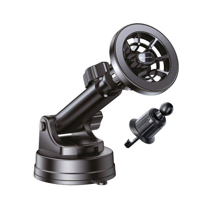 FORCELL F-Grip PrecisionX uchwyt samochodowy do szyby/deski/kratki kompatybilny z MagSafe czarny