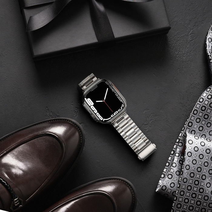 Pasek do Apple Watch Forcell F-Design FA10 zatrzask stal 38 / 40 / 41 mm srebrny