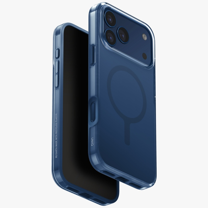 Etui UNIQ Clario do iPhone 17 Pro Max    Magclick Charging niebieski