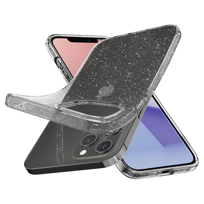 Etui SPIGEN iPhone 12 / 12 Pro Liquid Crystal Glitter Crystal Przeźroczyste Case