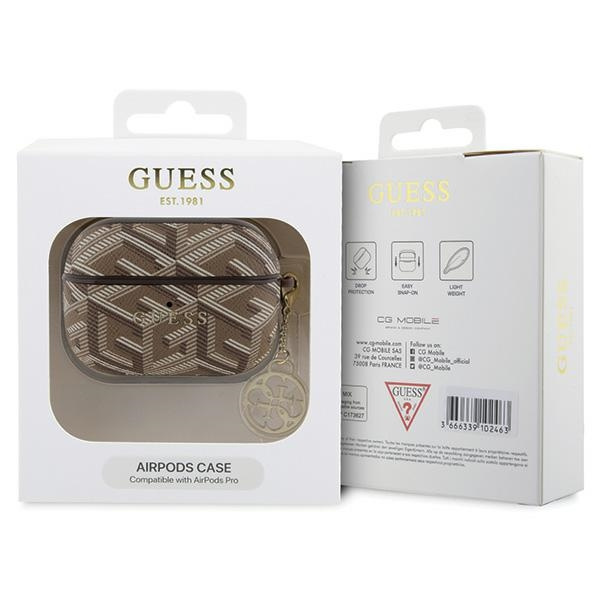 Etui Guess GUAPPGCE4CW AirPods Pro cover brązowy/brown GCube Charm Case