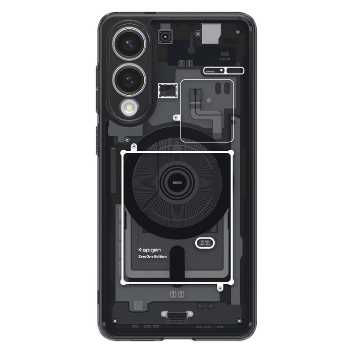 ETUI SPIGEN SAMSUNG GALAXY S25 EDGE ULTRA HYBRID MAG MAGSAFE ZERO ONE BLACK