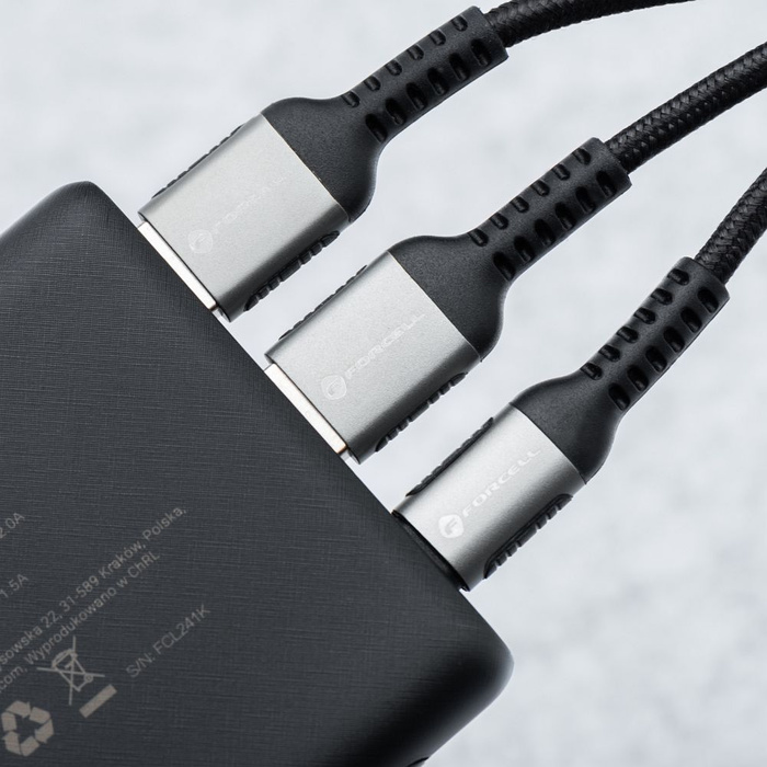 Powerbank Forcell F-Energy Energo P10K2 QC3.0 PD 3A 22,5W 10000 mAh czarny 0INT