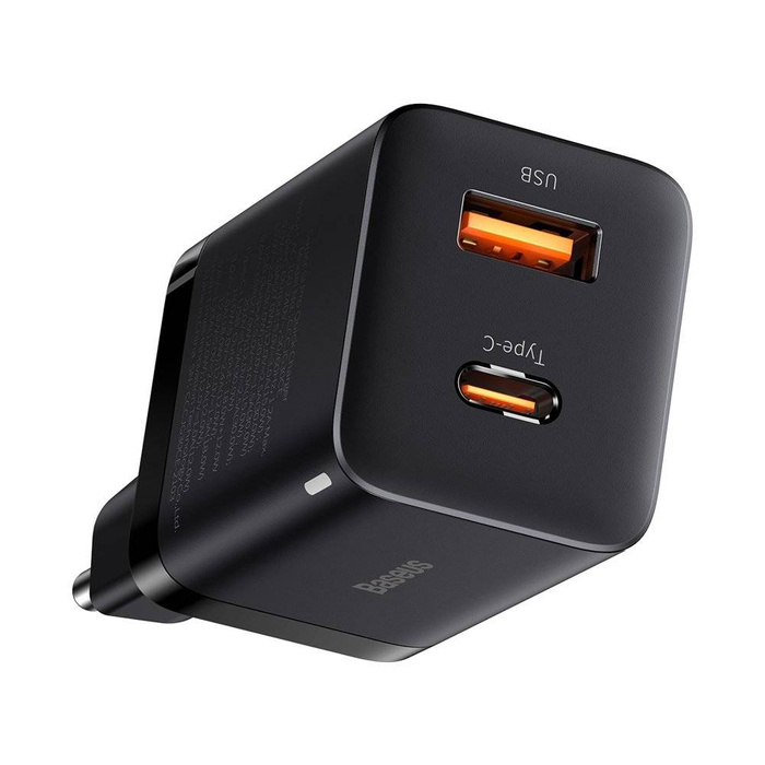[PO ZWROCIE] Baseus Super Si Pro szybka ładowarka USB / USB Typ C 30W Power Delivery Quick Charge czarny (CCSUPP-E01)